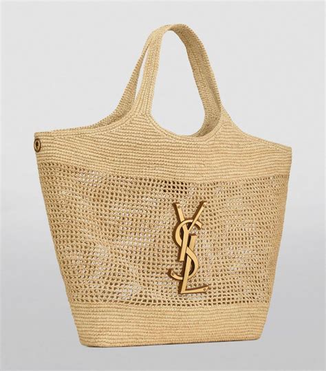 ysl raffia tote icare|ysl i care bag.